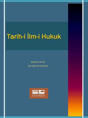 cover image of Tarih-i İlm-i Hukuk